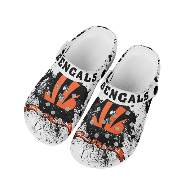Men's Cincinnati Bengals Bayaband Clog Shoes 002 Men's Cincinnati Bengals Bayaband Clog Shoes 002